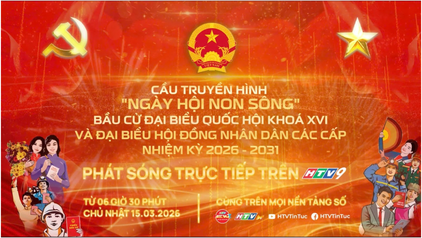 Hình ảnh: HTV cho ra mắt chuyên trang bầu cử và thực hiện cầu truyền hình 'Ngày hội non sông' số 3