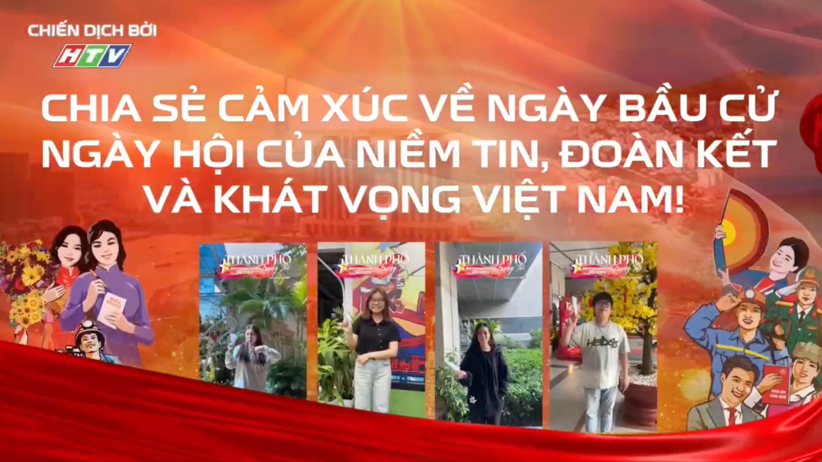 Hình ảnh: HTV cho ra mắt chuyên trang bầu cử và thực hiện cầu truyền hình 'Ngày hội non sông' số 2