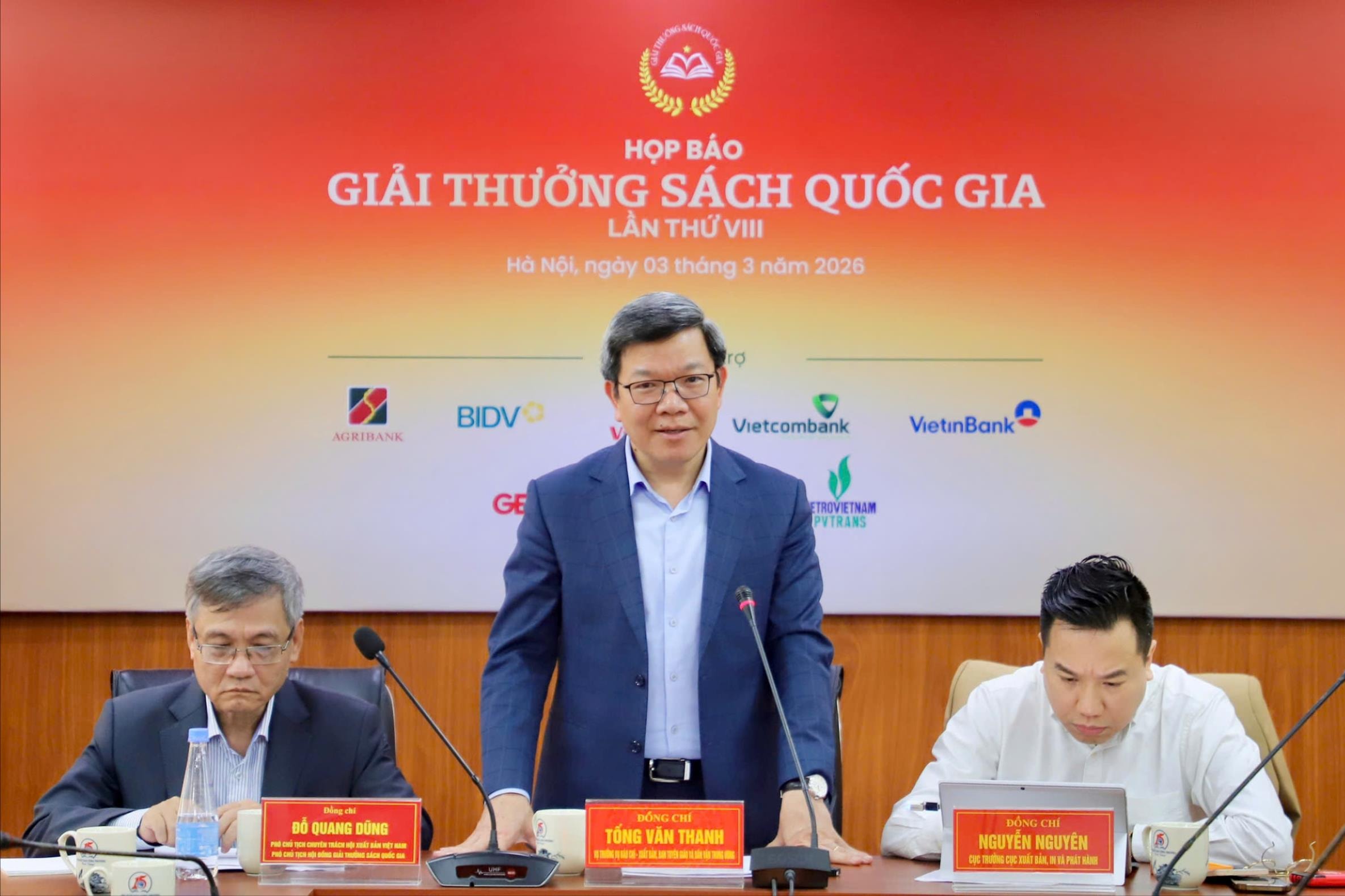 Lễ trao Giải thưởng Sách Quốc gia lần thứ VIII sẽ diễn ra vào 20h ngày 8/3/2026