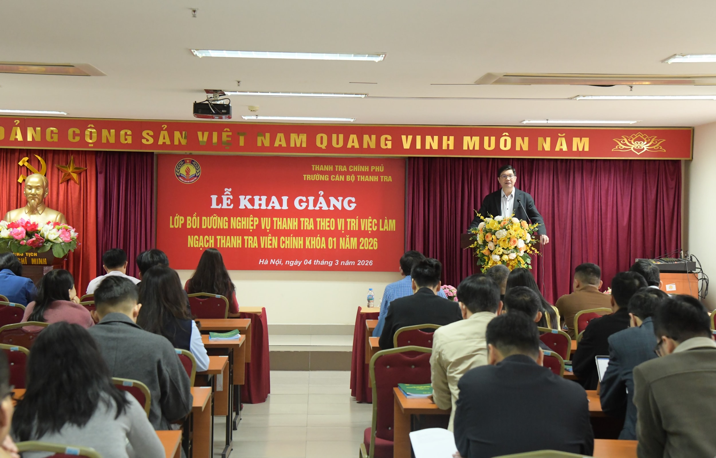 Trường Cán bộ Thanh tra khai giảng lớp bồi dưỡng nghiệp vụ Thanh tra viên chính