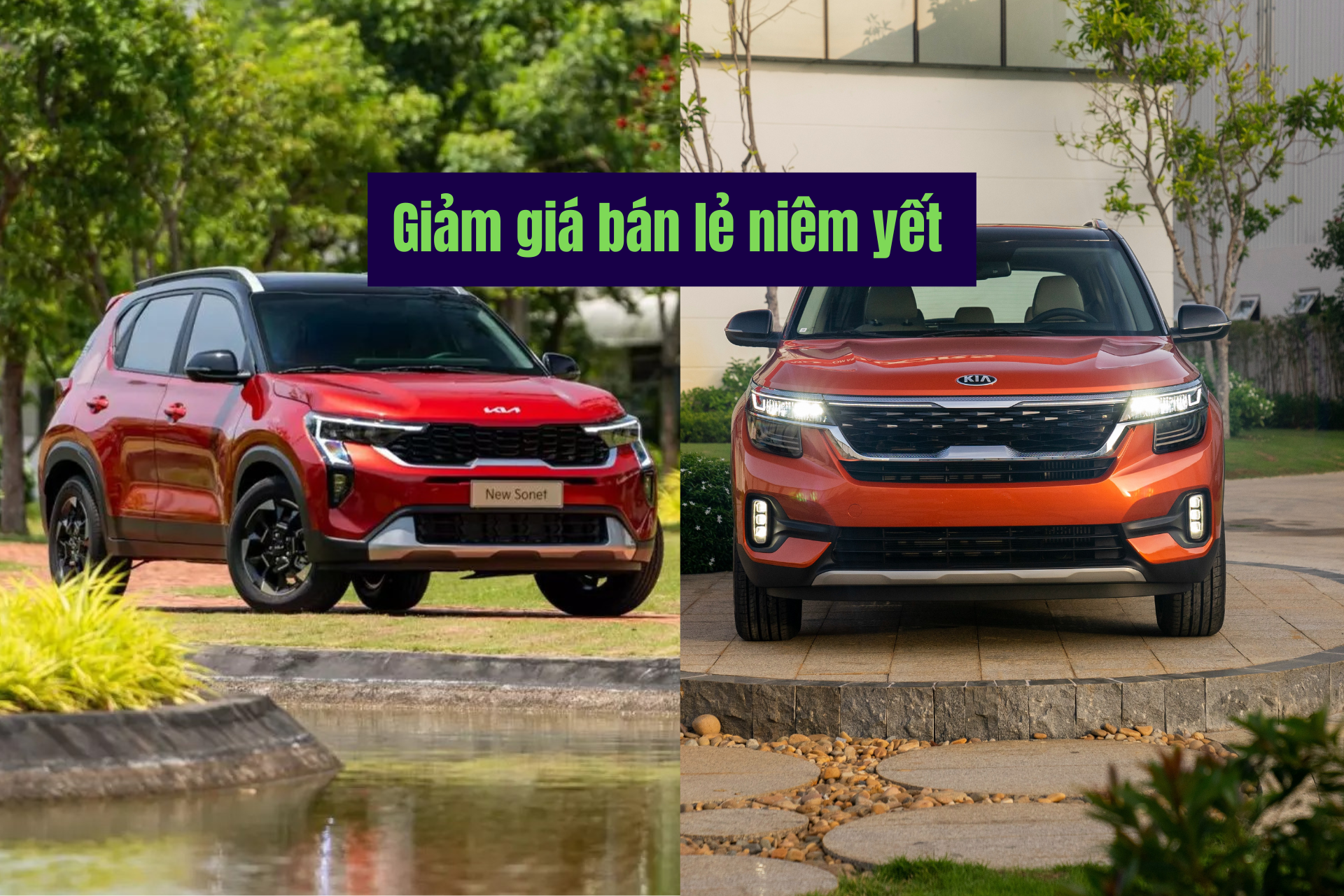 Kia Sonet và Seltos bất ngờ giảm giá bán lẻ niêm yết