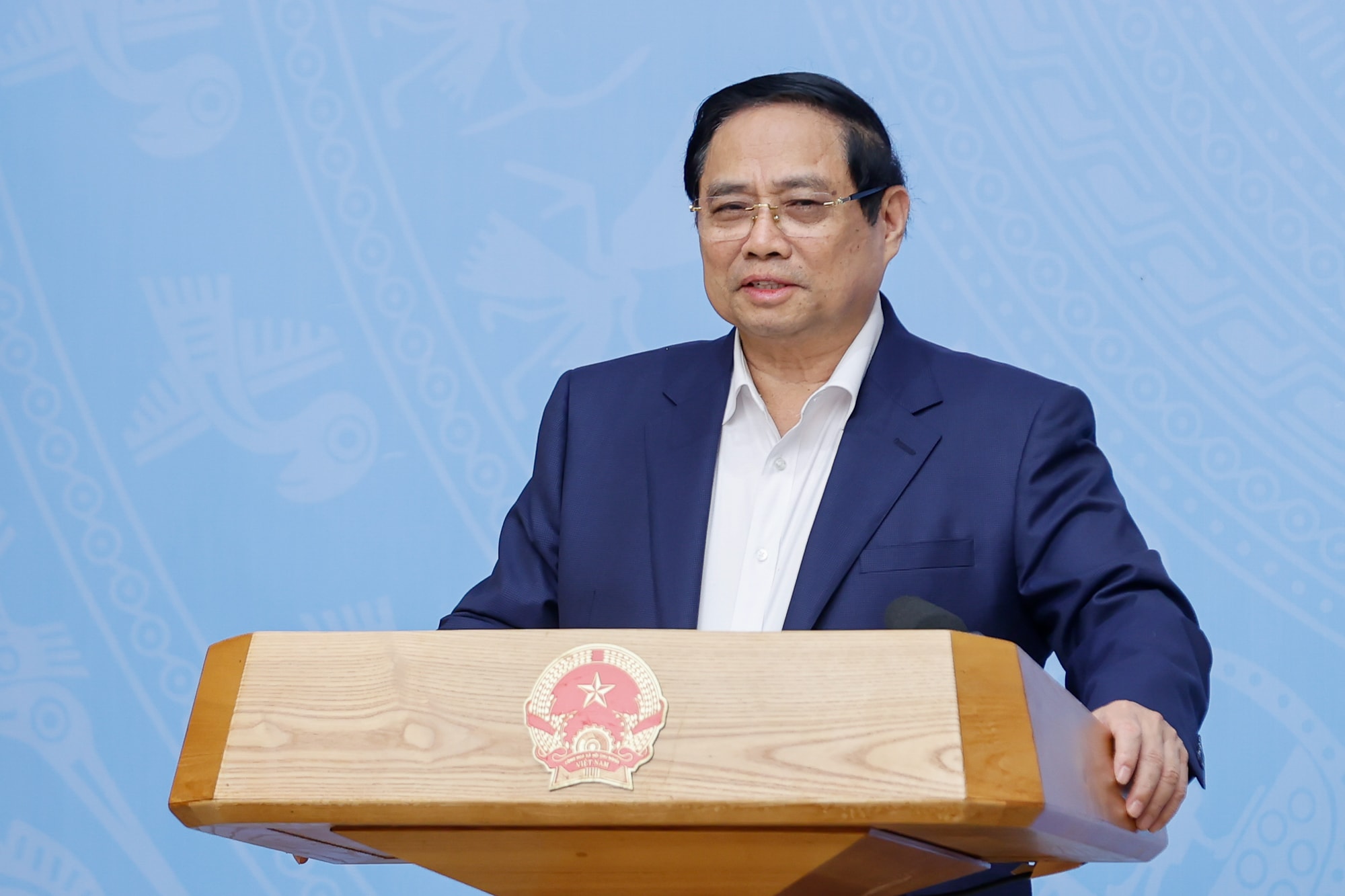 Hình ảnh: Thủ tướng Phạm Minh Chính chủ trì Hội nghị về phát triển 'kinh tế bạc' số 1