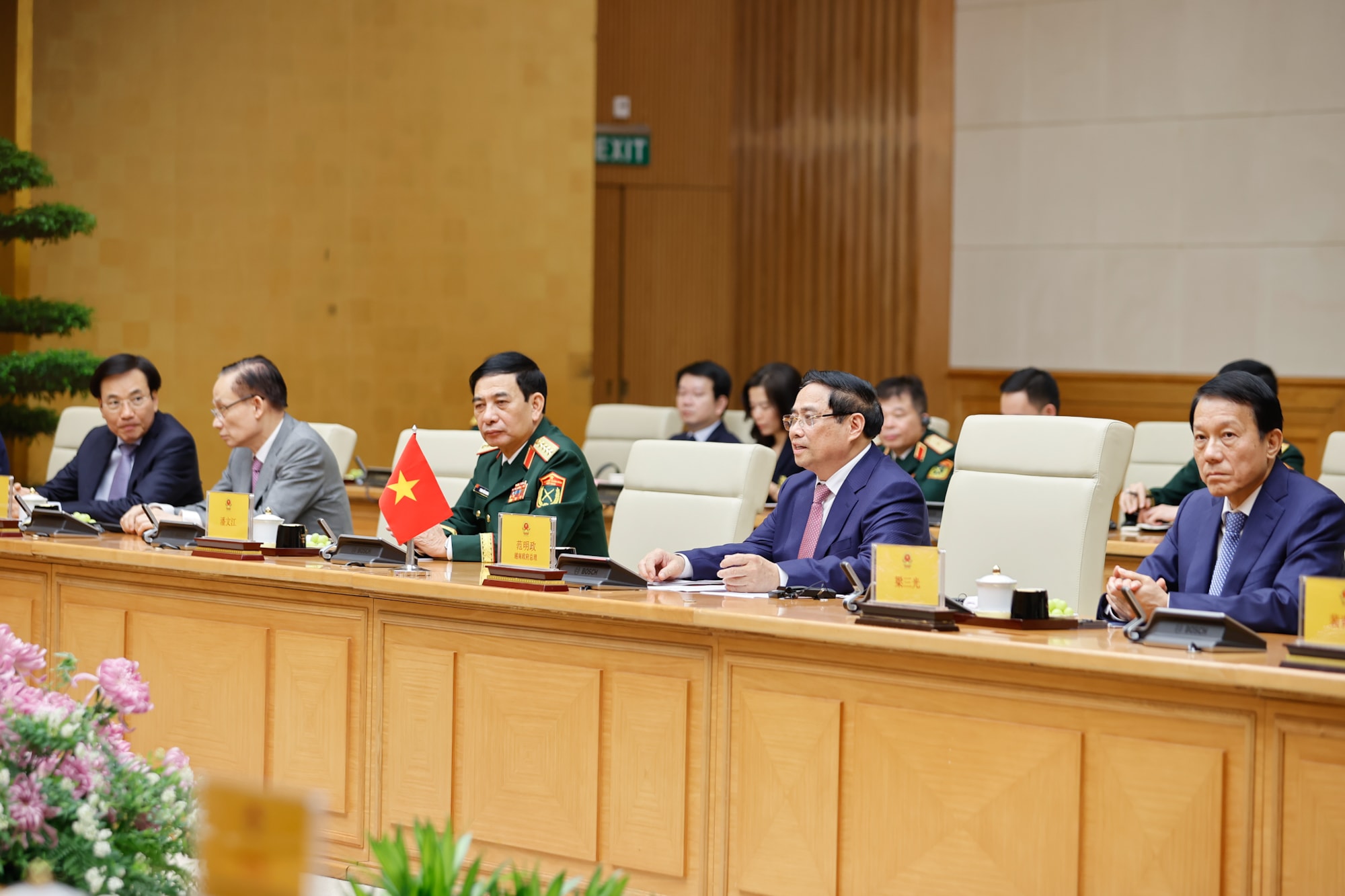 Hình ảnh: Thủ tướng Phạm Minh Chính tiếp các Bộ trưởng Ngoại giao, Quốc phòng và Công an Trung Quốc số 3