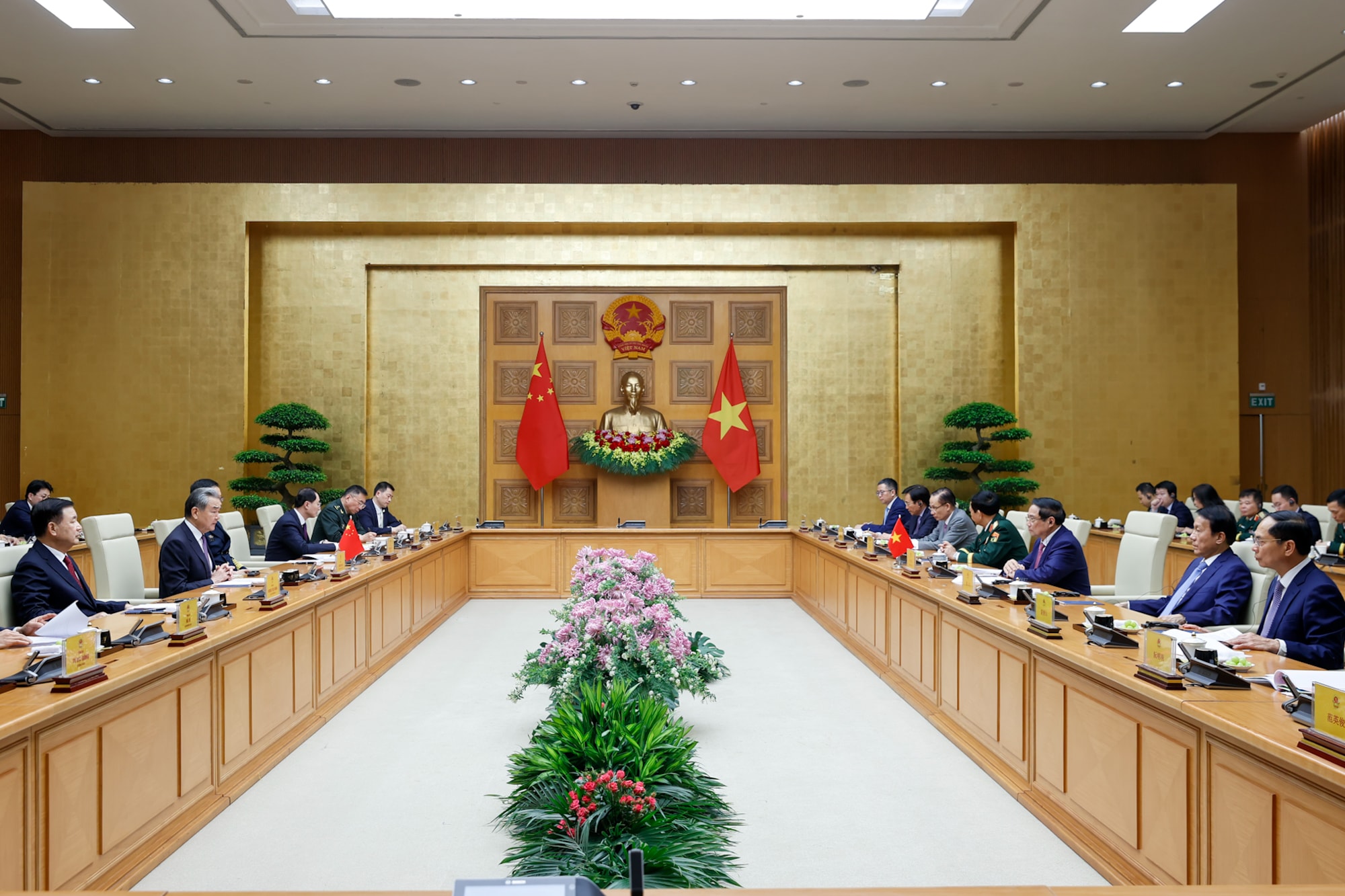 Hình ảnh: Thủ tướng Phạm Minh Chính tiếp các Bộ trưởng Ngoại giao, Quốc phòng và Công an Trung Quốc số 2