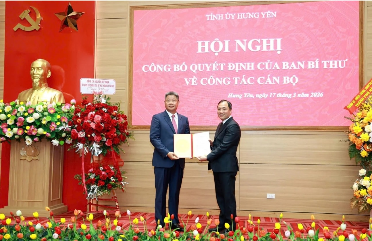 Ông Nguyễn Mạnh Quyền được phân công giữ chức Phó Bí thư Tỉnh uỷ Hưng Yên