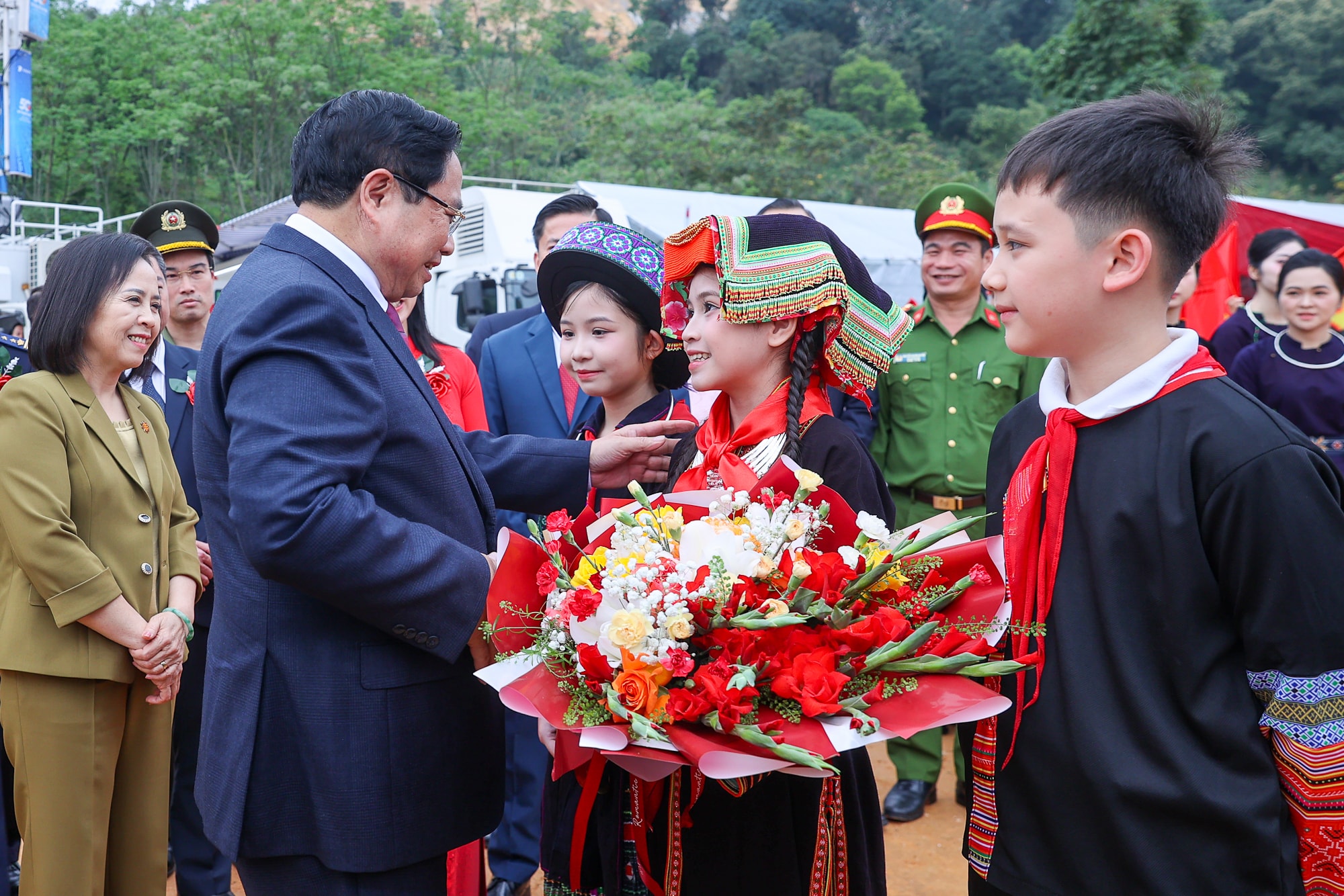 Hình ảnh: Tổng Bí thư Tô Lâm dự Lễ khởi công đồng loạt các trường nội trú liên cấp vùng biên giai đoạn 2 số 3