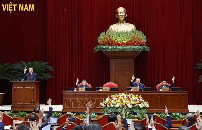 Khai mạc trọng thể Hội nghị lần thứ 2 Ban Chấp hành Trung ương Đảng khóa XIV - ảnh 2 Hình ảnh: Khai mạc trọng thể Hội nghị lần thứ 2 Ban Chấp hành Trung ương Đảng khóa XIV số 2