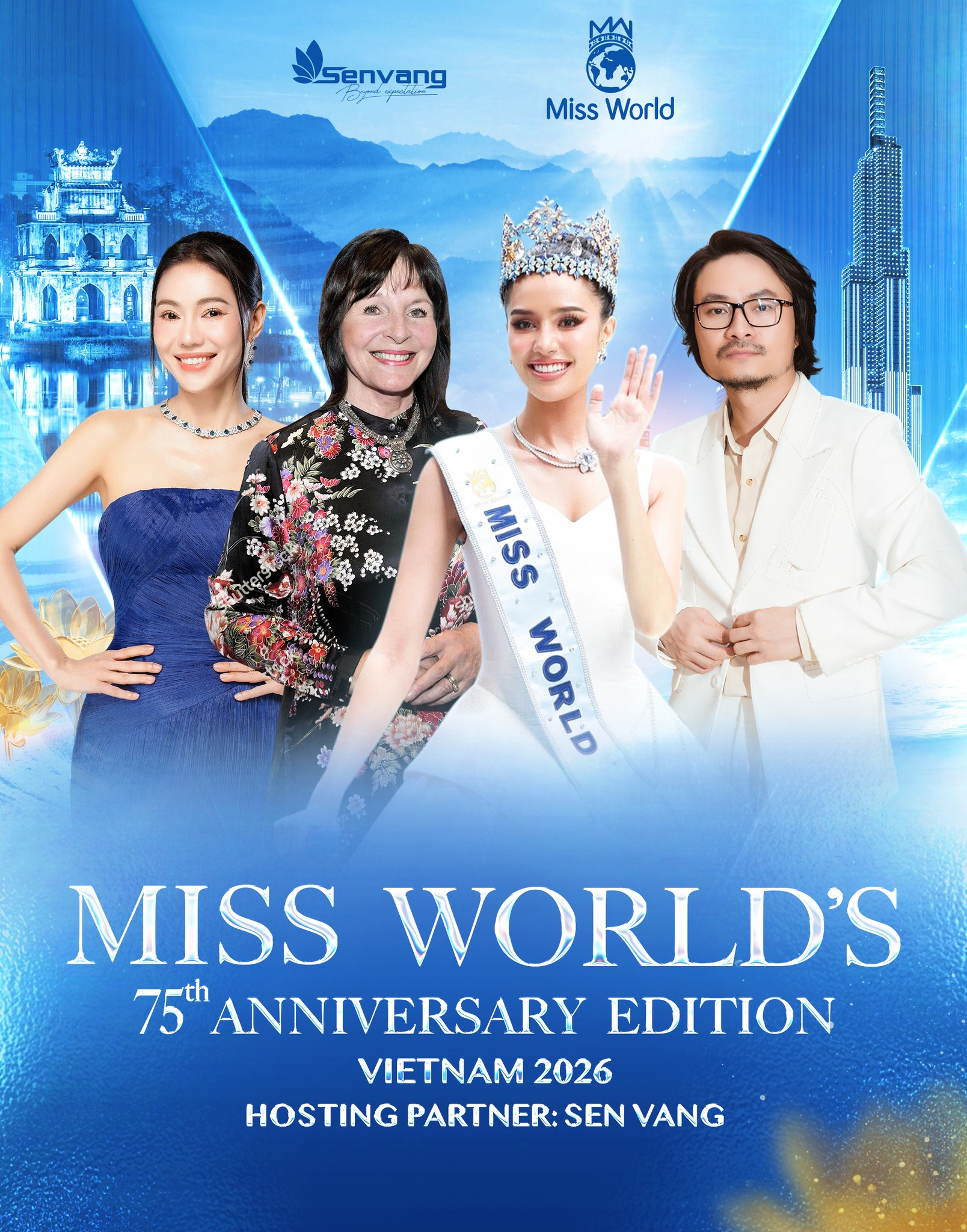 Thông báo tổ chức Miss World 2026 tại Việt Nam. Ảnh: Fanpage Miss World Vietnam