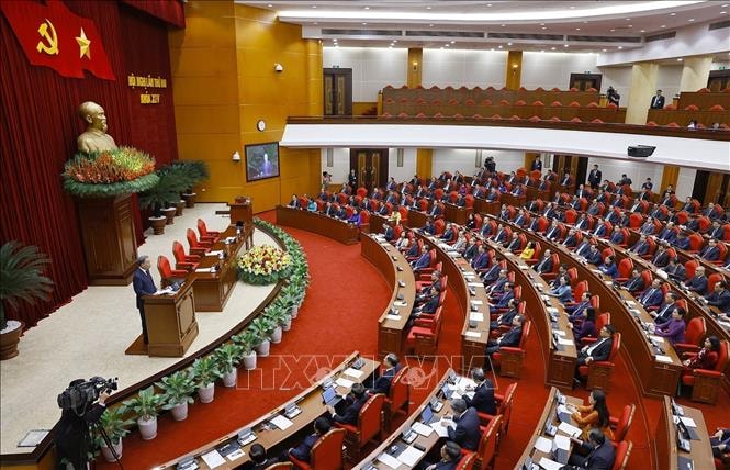 Bế mạc Hội nghị Trung ương 2 khóa XIV, thống nhất cao nhiều vấn đề lớn - ảnh 3 Hình ảnh: Bế mạc Hội nghị Trung ương 2 khóa XIV, thống nhất cao nhiều vấn đề lớn số 3