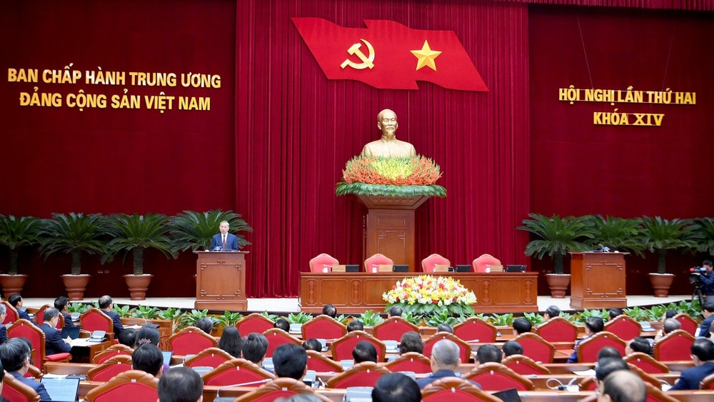 Hình ảnh: Thông báo Hội nghị lần thứ hai, Ban Chấp hành Trung ương Đảng khoá XIV số 1