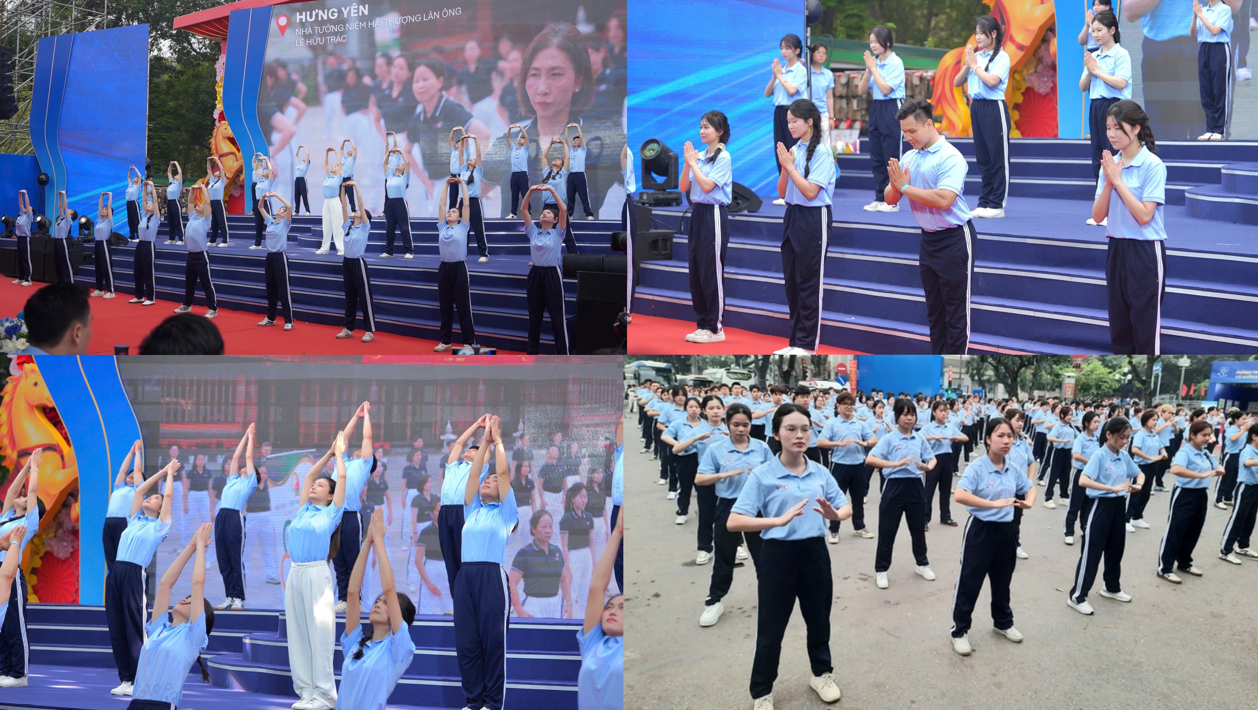 Hơn 500 cán bộ, giảng viên, sinh viên y dược cổ truyền đồng diễn dưỡng sinh hưởng ứng Ngày Sức khỏe toàn dân 2026