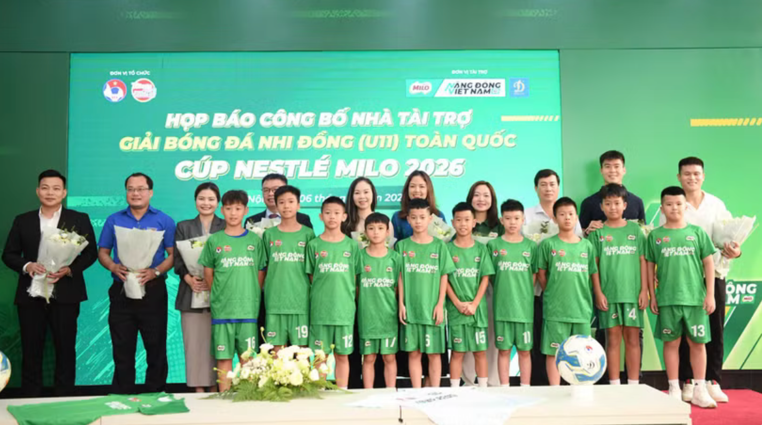 24 đội bóng tranh tài tại Giải bóng đá Nhi đồng U11 toàn quốc 2026