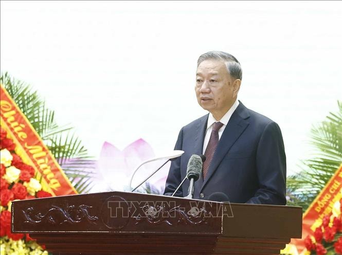 Hình ảnh: Tổng Bí thư, Chủ tịch nước Tô Lâm dự Lễ đón nhận Danh hiệu Anh hùng LLVT nhân dân của Quân khu 3 số 3