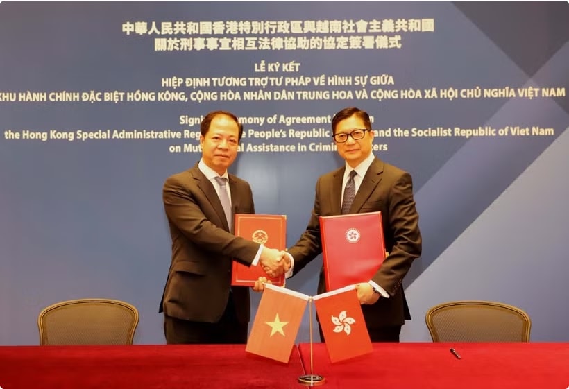 Hình ảnh: Việt Nam và Hong Kong ký Hiệp định tương trợ tư pháp về hình sự số 1