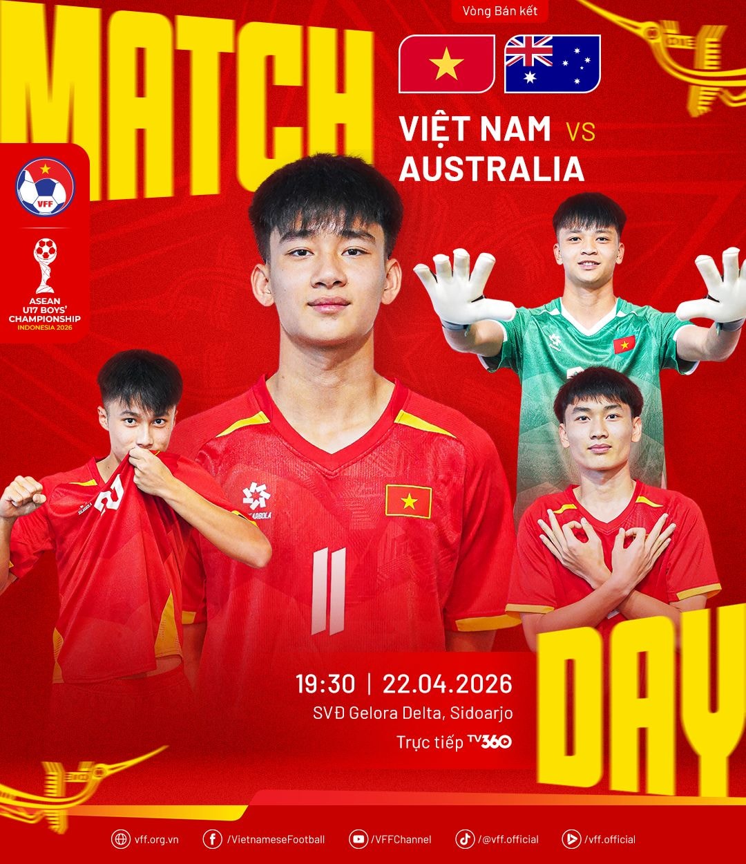 U17 Viet Nam vs Uc