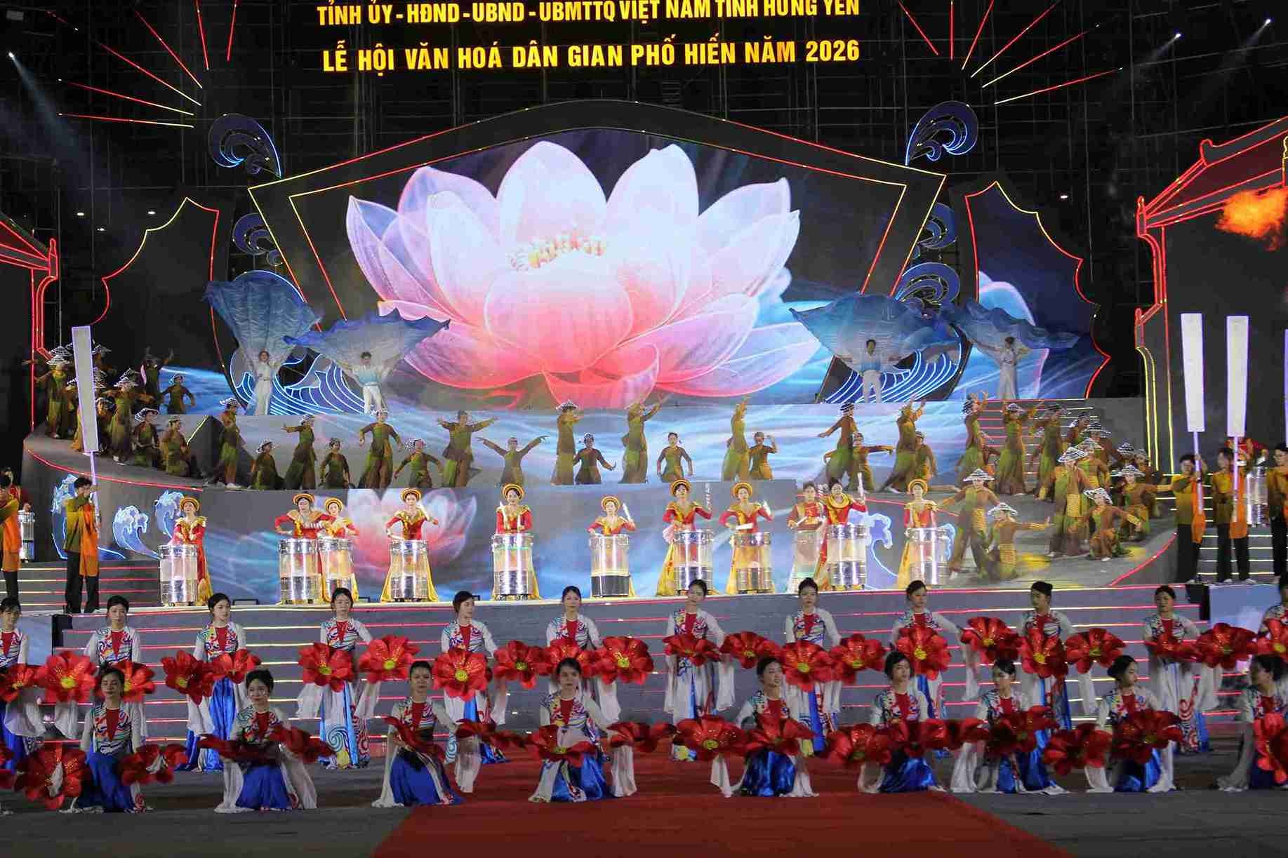 Hưng Yên: Khai mạc Lễ hội Văn hóa dân gian Phố Hiến năm 2026