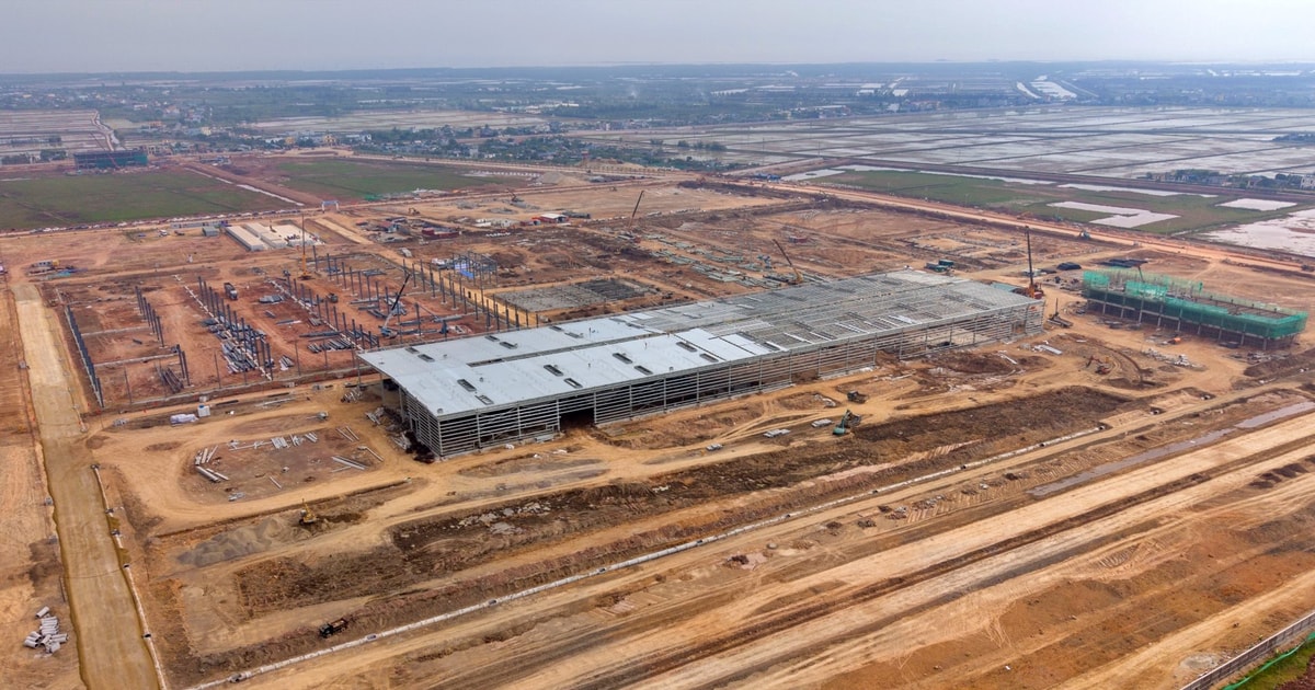 Hình ảnh nhà máy xe điện Trung Quốc đầu tiên ở Việt Nam đặt tại Hưng Yên sau 3 tháng khởi công