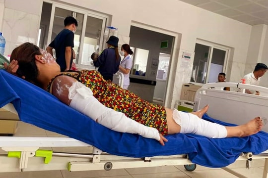 Đắk Lắk: Bình gas mini phát nổ trong lúc nấu lẩu, 7 người bị thương