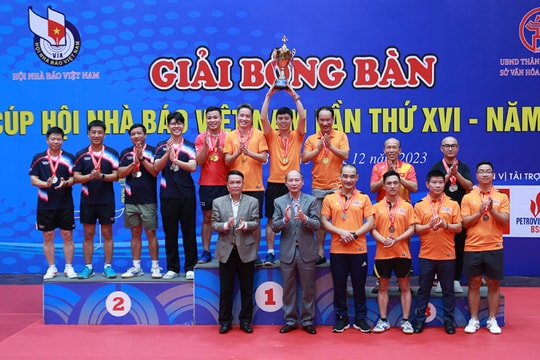 Giải bóng bàn Cúp Hội Nhà báo Việt Nam 2023: Ấn tượng một mùa giải chuyên nghiệp và nhiều cảm xúc