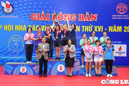 Sức hút đặc biệt của Giải bóng bàn Cúp Hội Nhà báo Việt Nam