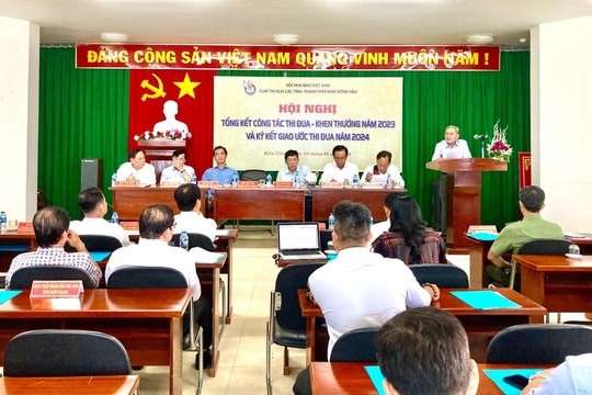 Hội Nhà báo Cụm Nam Sông Hậu tổng kết công tác thi đua khen thưởng năm 2023