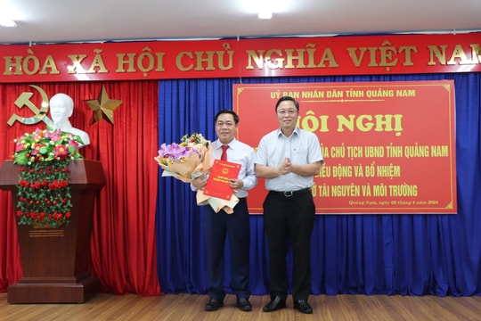 Chủ tịch TP Tam Kỳ làm Giám đốc Sở TN&MT tỉnh Quảng Nam