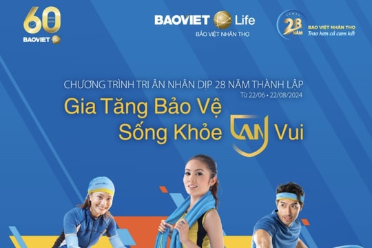 “Gia tăng bảo vệ - Sống khỏe an vui” cùng Bảo Việt Nhân thọ