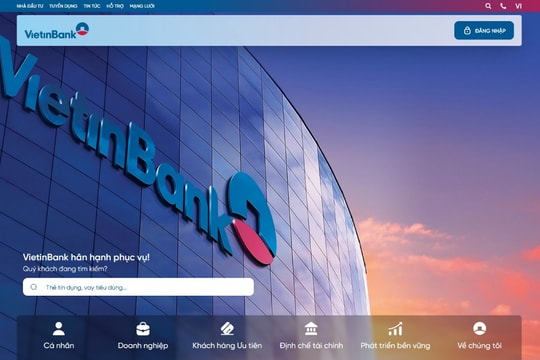 VietinBank ra mắt website mới