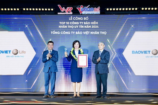 Kỷ niệm sinh nhật 28 năm, Bảo Việt Nhân thọ tiếp tục dẫn đầu Top 10 “Công ty bảo hiểm nhân thọ uy tín năm 2024”