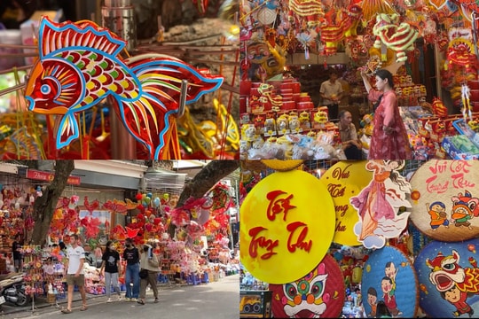 Sắc màu Trung thu tràn ngập phố Hàng Mã