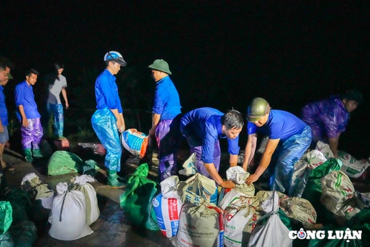 Hà Nội: Hàng trăm đoàn viên, thanh niên được huy động hỗ trợ người dân vùng ngập lụt