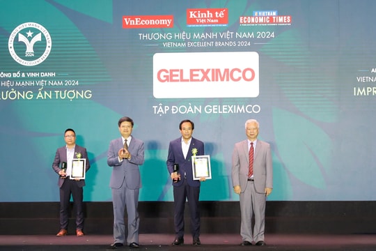 Geleximco được vinh danh Top 10 Thương hiệu mạnh - Tăng trưởng ấn tượng 2024