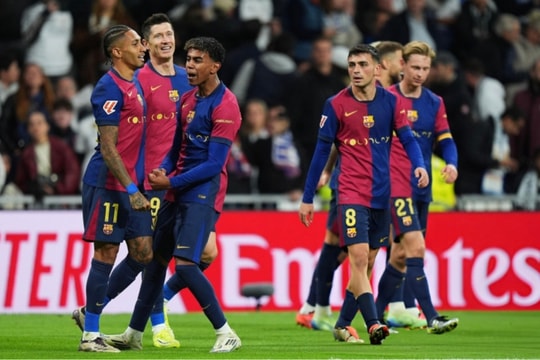 Hàng công chói sáng, Barca thắng đậm Real Madrid ngay tại Bernabeu