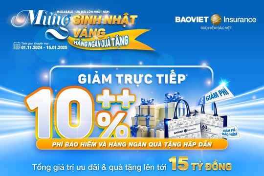 Tưng bừng mừng kỷ niệm 60 năm: Bảo hiểm Bảo Việt khao đại tiệc tri ân 15 tỷ đồng!