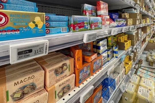 Giá thực phẩm của Nga tăng vọt, người dân lao đao vì lạm phát