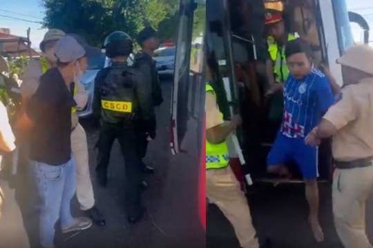 Hai đối tượng liên quan đến ma túy bị bắt khi đang lẩn trốn trên xe khách