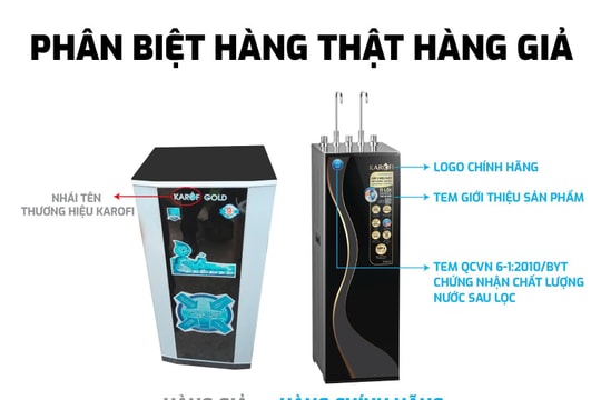 Phân biệt máy lọc nước chính hãng và hàng giả, hàng nhái như thế nào để an tâm sống khỏe