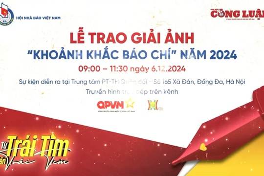 50 tác phẩm ảnh xuất sắc sẽ được trao tại giải “Khoảnh khắc báo chí 2024”