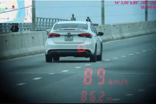 Xe ô tô bị trộm 5 năm trước mang biển giả chạy quá tốc độ ở Đà Nẵng