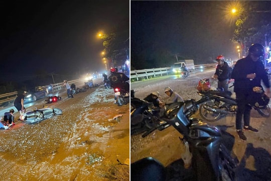 Mặt đường lởm chởm đá khiến nhiều người đi xe máy bị ngã đã được thảm nhựa