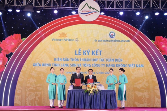 Vietnam Airlines ký kết hợp tác toàn diện với tỉnh Lạng Sơn