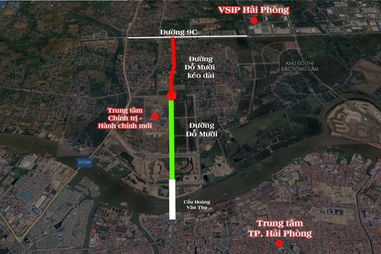 Hải Phòng: Cho phép chuyển đổi mục đích sử dụng đất để xây đường Đỗ Mười kéo dài