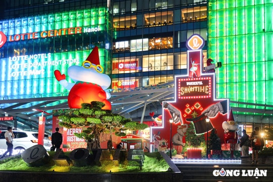 Không gian lộng lẫy trước Giáng sinh tại Trung tâm thương mại Hà Nội
