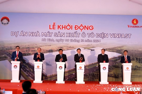 Khởi động Dự án nhà máy sản xuất ô tô điện Vinfast Hà Tĩnh