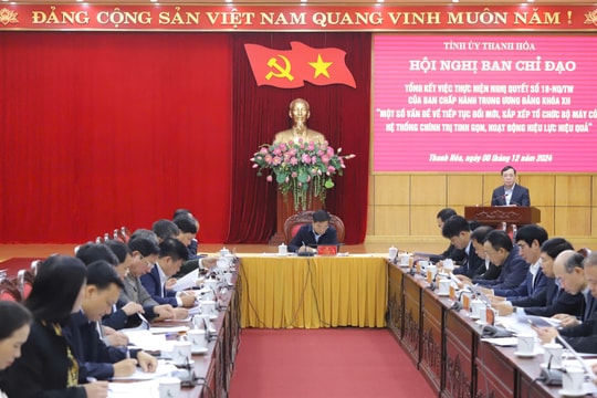 Thanh Hoá: Dự kiến phương án sắp xếp tinh gọn tổ chức bộ máy