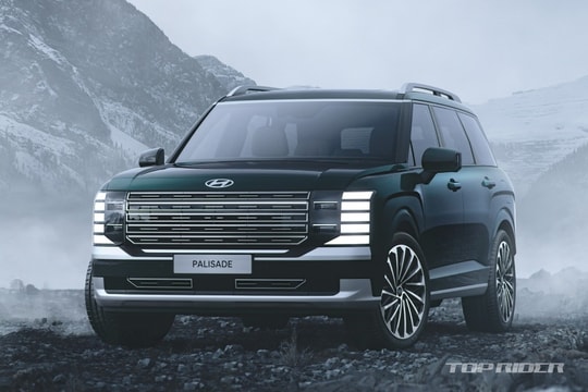 Hyundai Palisade 2025 lộ diện thiết kế lột xác, hầm hố hơn Santa Fe, có bản 9 chỗ ngồi