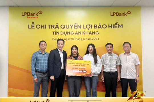 Bảo hiểm LPBank chi trả 1 tỷ đồng quyền lợi bảo hiểm cho khách hàng