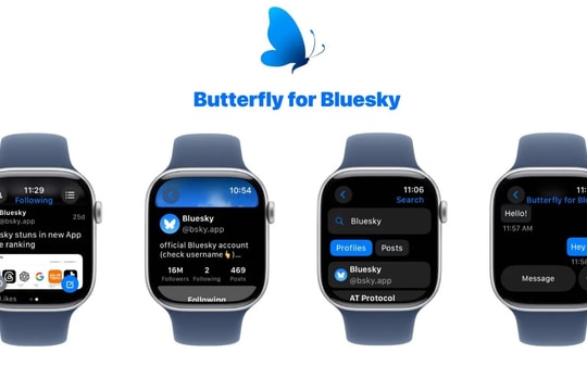 Ứng dụng Butterfly mới cho Bluesky đã có mặt trên Apple Watch