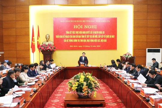 Bắc Ninh giải thể, sáp nhập 293 đầu mối các cơ quan, tổ chức sau 7 năm thực hiện Nghị quyết 18-NQ/TW