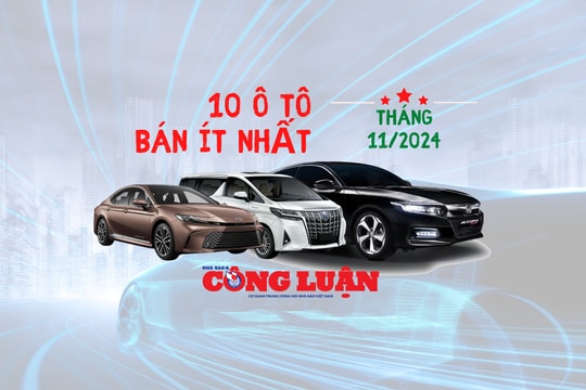 10 ô tô bán ít nhất tháng 11/2024: Loạt mẫu xe lao dốc không phanh